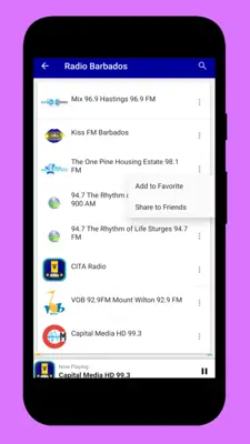 Radio Barbados + Radio FM App android App screenshot 1